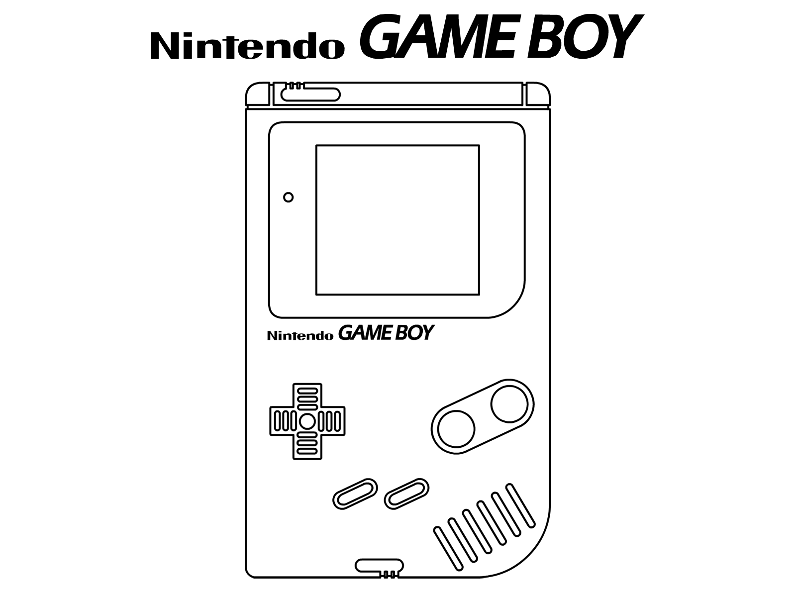 Gameboy Outline GameBoy by oloff3 on DeviantArt