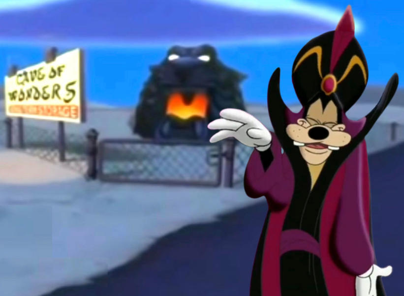 Goofy at The Cave Of Wonders Storage by JakeyFrolloGothel on DeviantArt