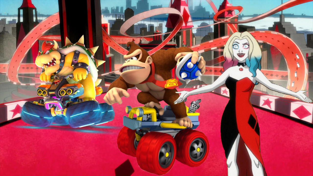 Donkey King Rocking Bowser and Donkey Kong Racing on Harley Highway by JakeyFrolloGothel on ...