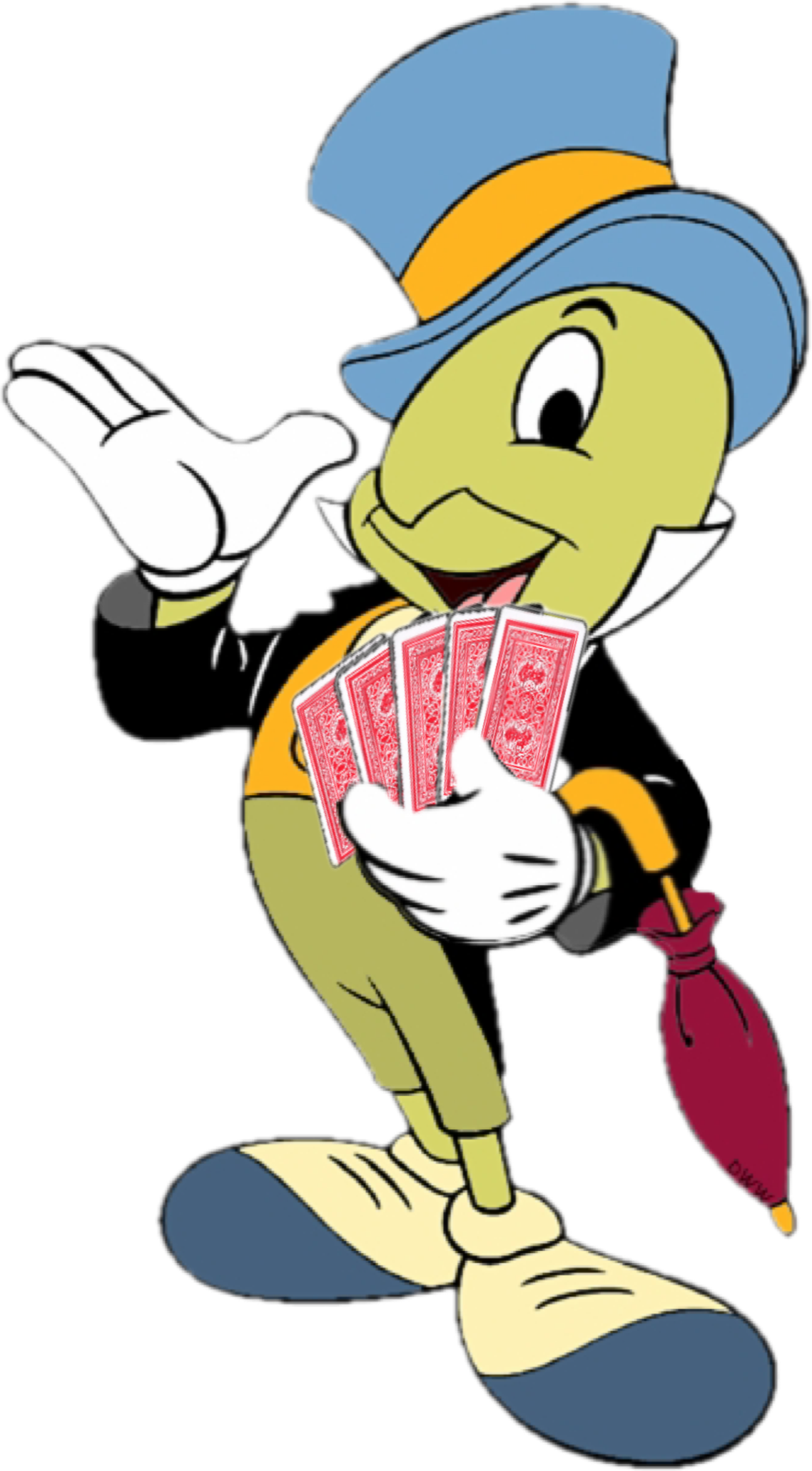Jimminy Racoon Jiminy Cricket with Playing Cards PNG by JakeyFrolloGothel on DeviantArt