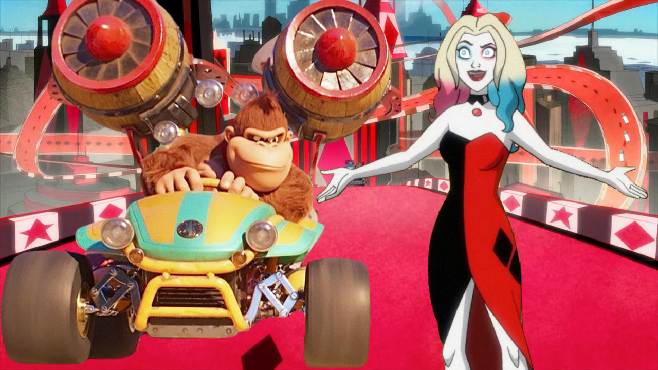 Donkey King Rocking Donkey Kong Racing on Harley Highway by JakeyFrolloGothel on DeviantArt
