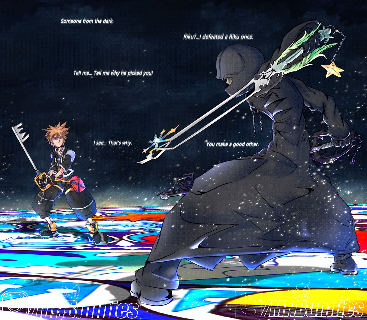 Sora vs Roxas - Kingdom Hearts 2 Fanart by EvilLittleBunnie on DeviantArt