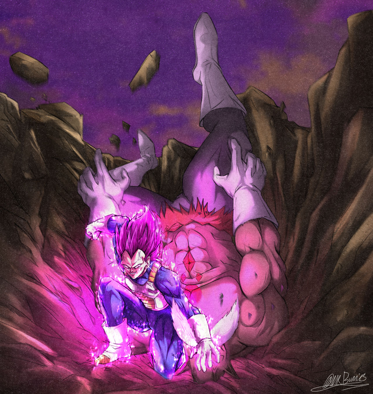 Toppo Muscle Ultra Ego Vegeta vs Toppo (G.O.D) - What if by EvilLittleBunnie on ...