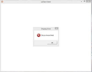 LaTale Display Error