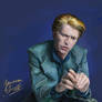 David Bowie thoughtful
