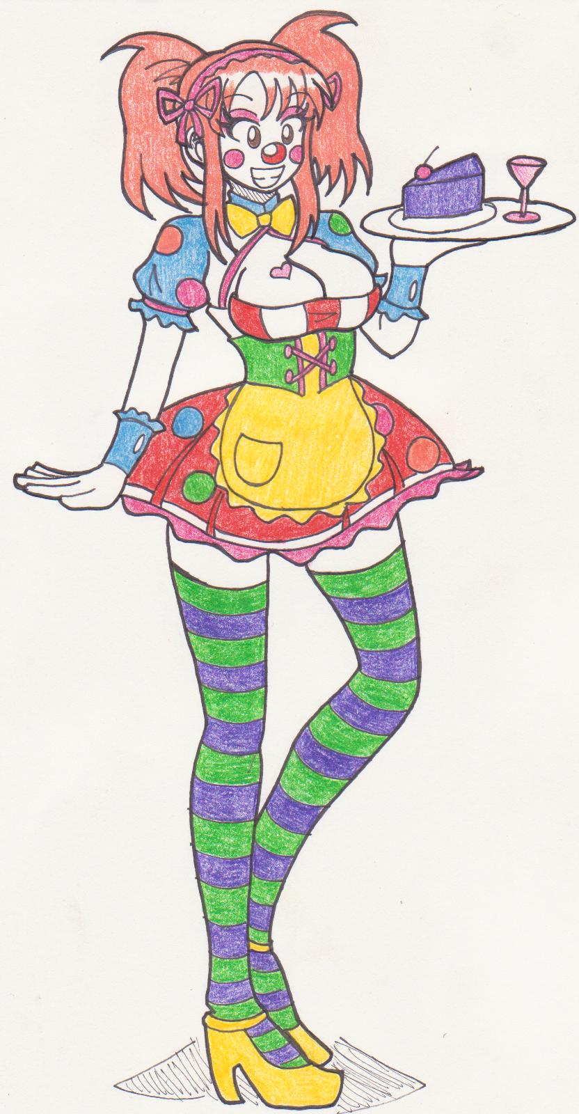 Clowning Around Mikuru Maid