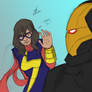 All-New Ms. Marvel meets Iron Man Sketch