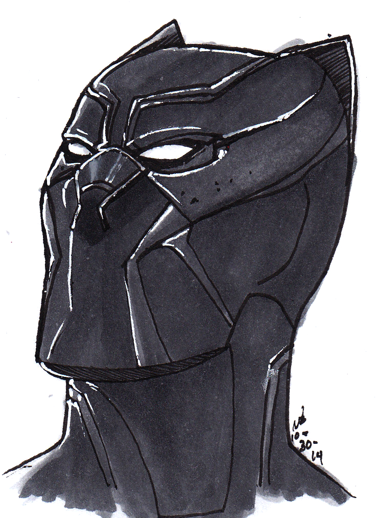 Inktober Day 30: MCU T'Challa