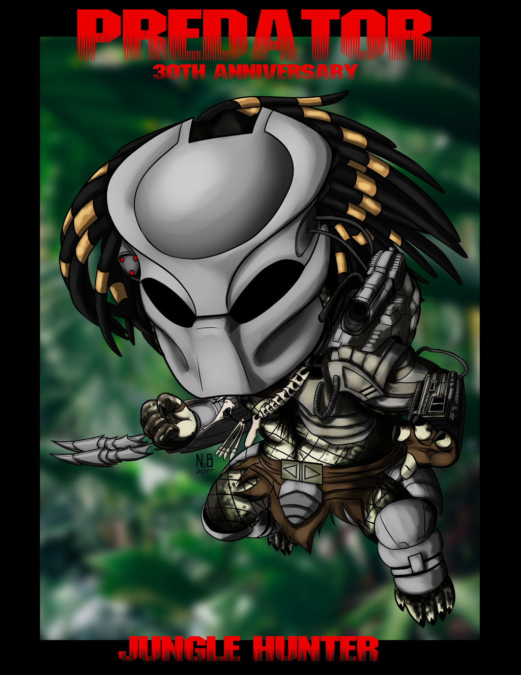 Predator 30th Anniversary Jungle Hunter Chibi by ConstantScribbles on ...