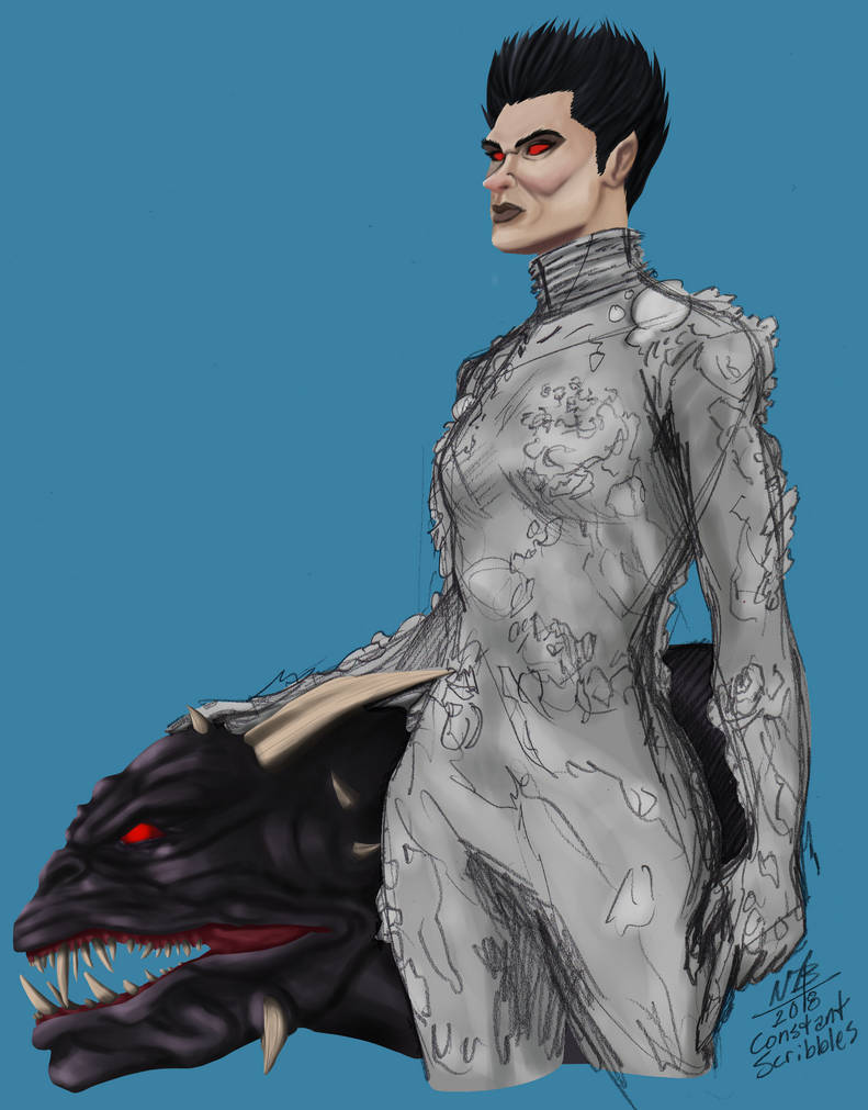 Gozer Gozer Sketch With Color by ConstantScribbles on DeviantArt