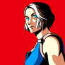 Jill Valentine in the Persona 5 style