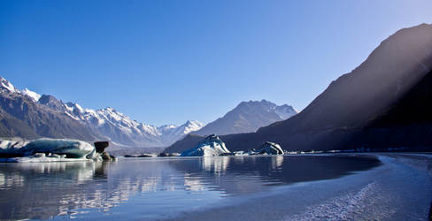 View on the Mt Cook - New Zealand