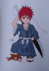 Draw - Kurosaki Ichigo Chibi (Red Style)