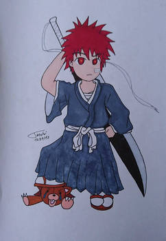 Draw - Kurosaki Ichigo Chibi (Red Style)