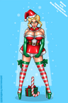 COMM A candy cane sissy bimbo by FredRichi69