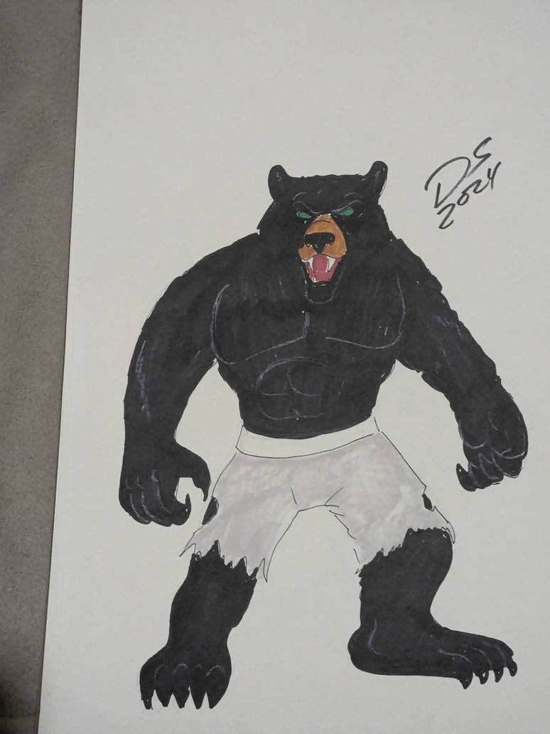 Black Bear humanoid warrior by Astrovikdave on DeviantArt