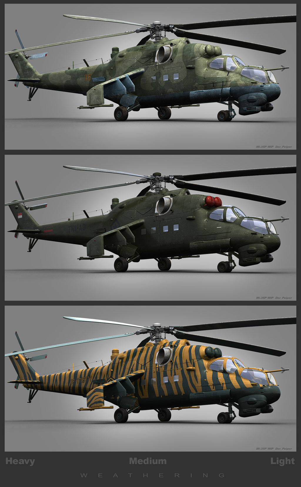 Mi-35P Weathering