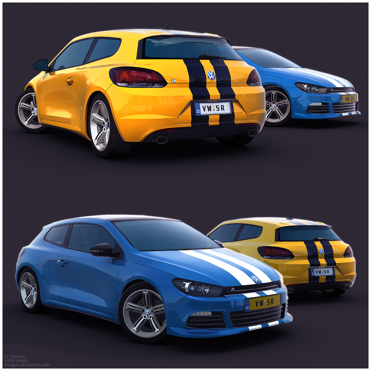 VW Scirocco R Renders