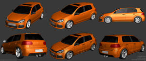 VW Golf R Modeling 2