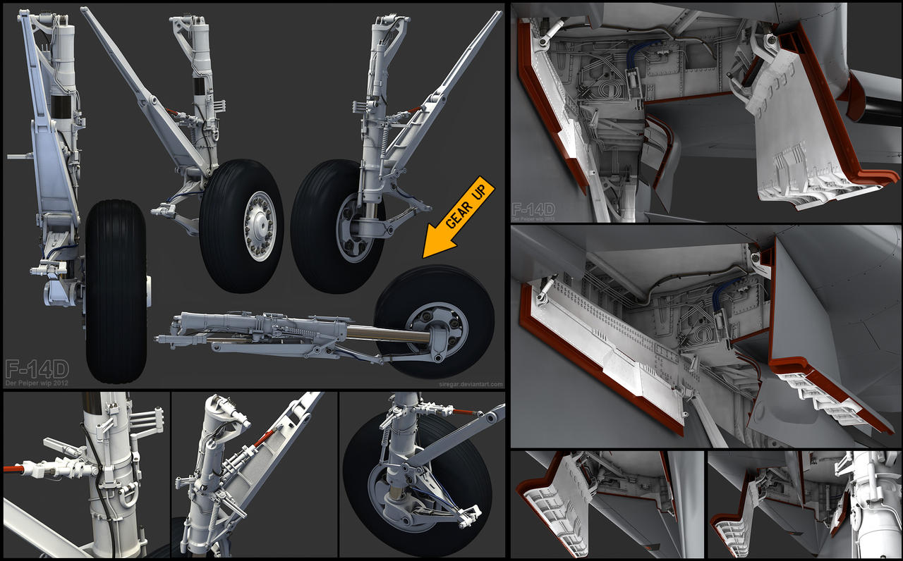 F-14D wip 6 Main Gear