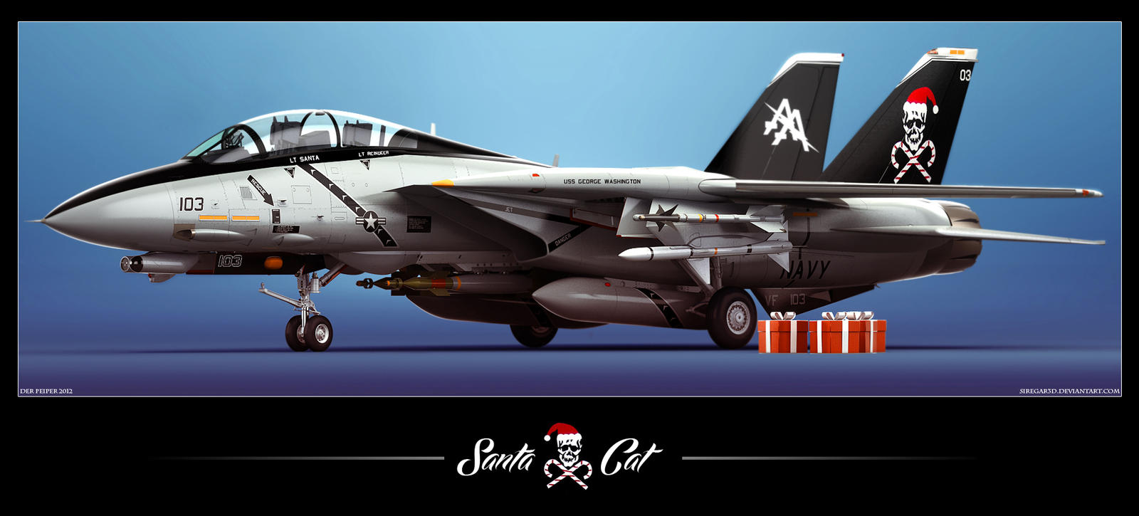 F-14D Santa Cat