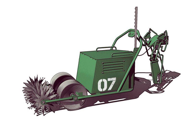 Anti-personnel mines demining machine by GGMVDB on DeviantArt