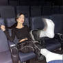 Unaware inshoe trap in cinema