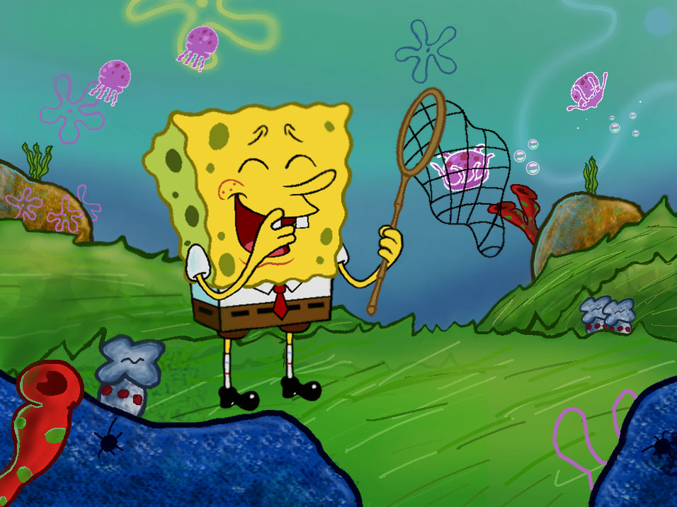 I Drew Spongebob Jellyfishing By Sploingboh On DeviantArt i-drew-spongebob-jellyfishing-by-sploingboh-on-deviantart