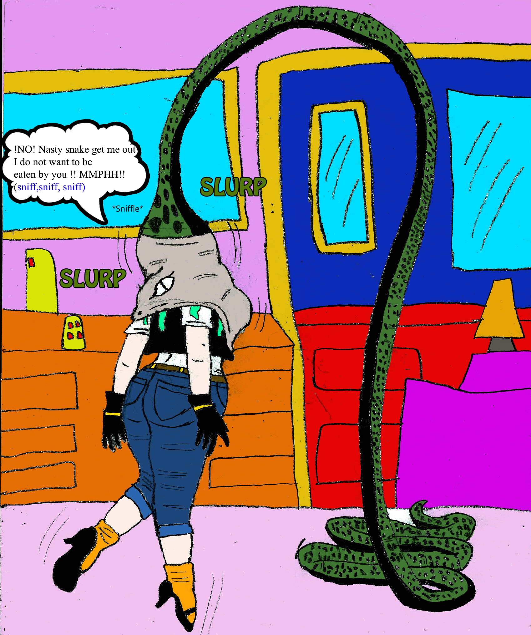 Cell Snake vore: Android 18 Katelyn Berry Part 15 by Bartz45 on DeviantArt