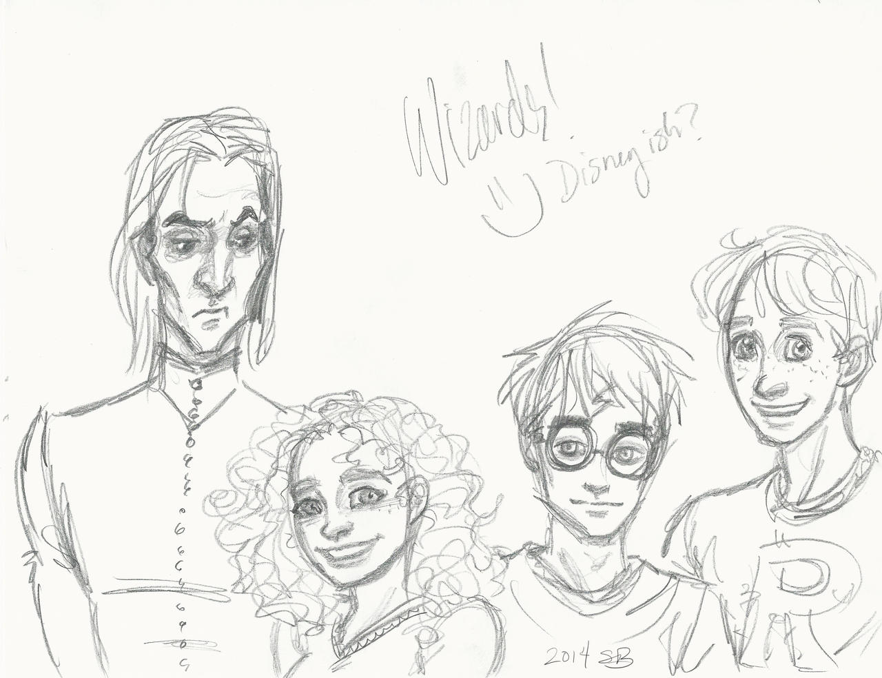 Potter quartet pencil by FearlessOnMyBreath on DeviantArt
