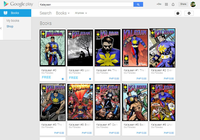 Kalayaan comics on Google Play Book Store