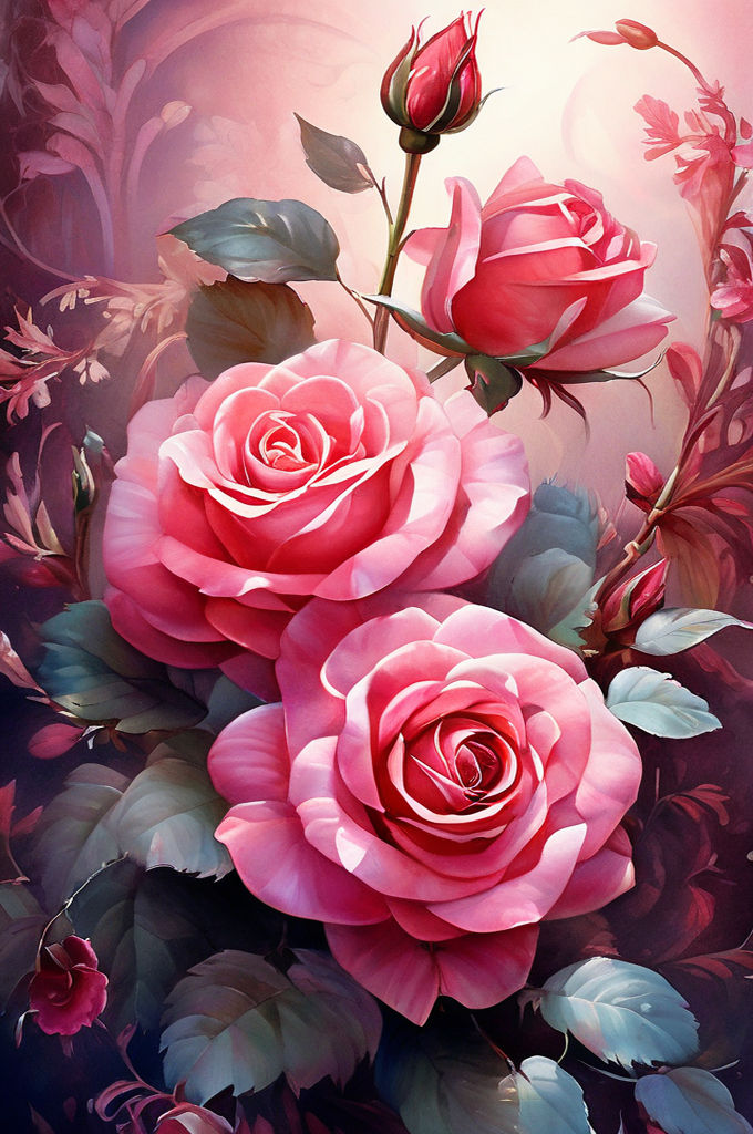 Pink Roses Creations Pink Roses by EllenRead on DeviantArt