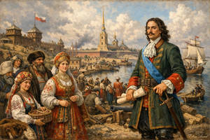 1703 Peter the Great founded St. Petersburg.