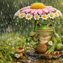 A Frog With a Flowery Umbrella WWA 8/7