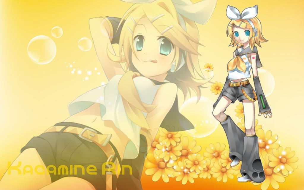 Kagamine Rin Rocks Kagamine Rin Wallpaper #1 by WallpaperOtakuz on DeviantArt
