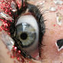 Eye red glitter and glass 3