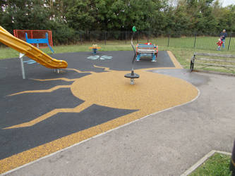 Play facility Markings on Wet Pour surfacing