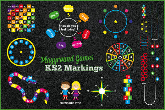 Playground Games Key Stage 2 Markings