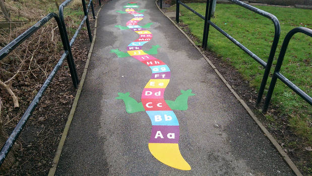Educational Play Area Thermoplastic Markings
