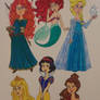 Disney Princess Sketchdump