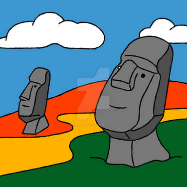 Mini-Moai by CybOrSpasm on DeviantArt