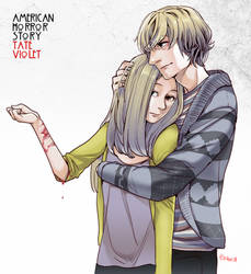 american horror story Tate and Violet.