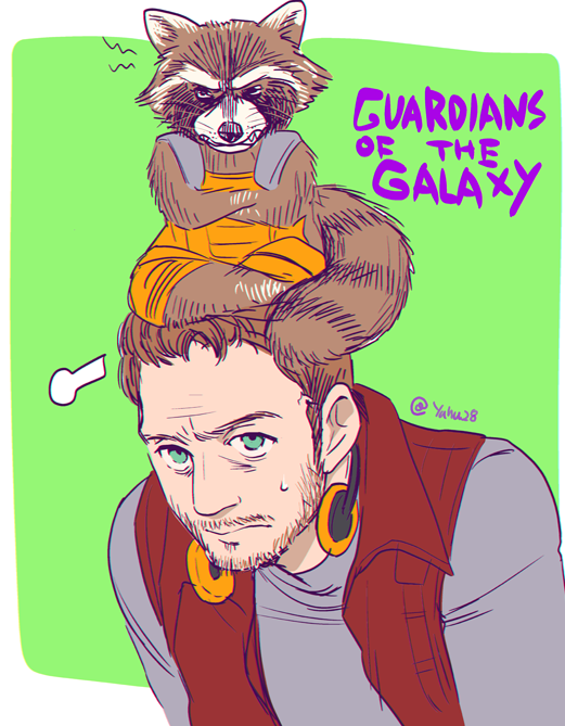 rocket and starlord