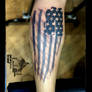 Tattered American Flag Tattoo by Selene Ravenheart