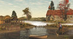 ole man fishing by the river by fractal2cry