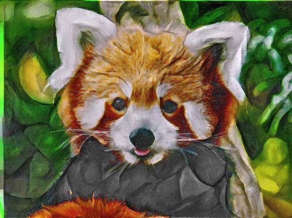 ' Happy Red Panda ' by yellowroseart on DeviantArt