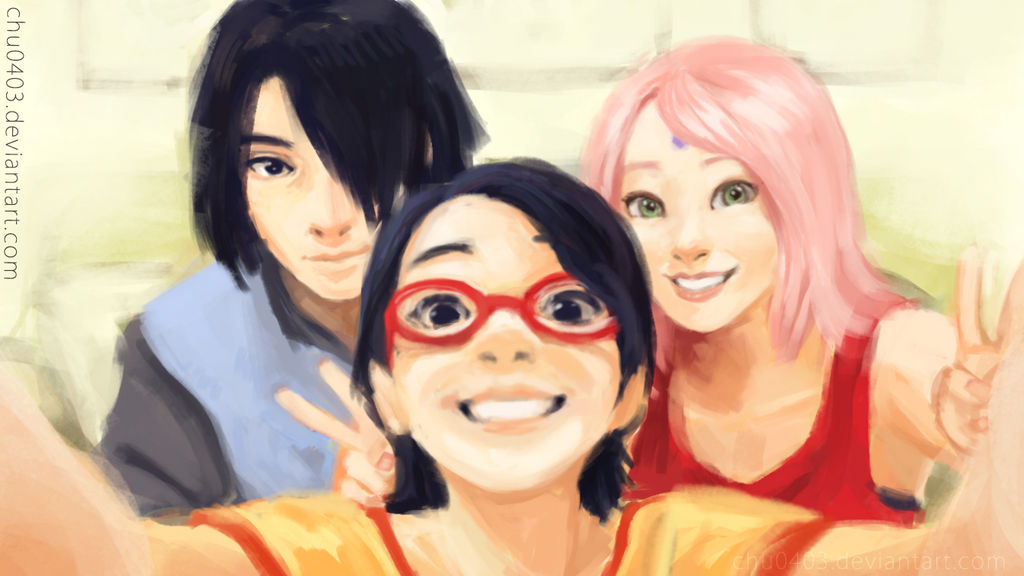 Uchiha Family Selfie