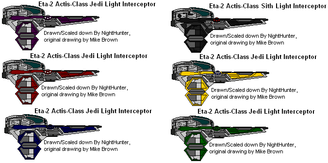 Eta 2 Actis Class Interceptors by gryphonarts on DeviantArt