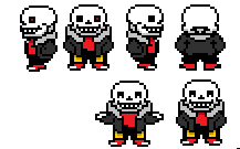 sans remake sprites (battle and overworld). by Little-BigGuy on DeviantArt