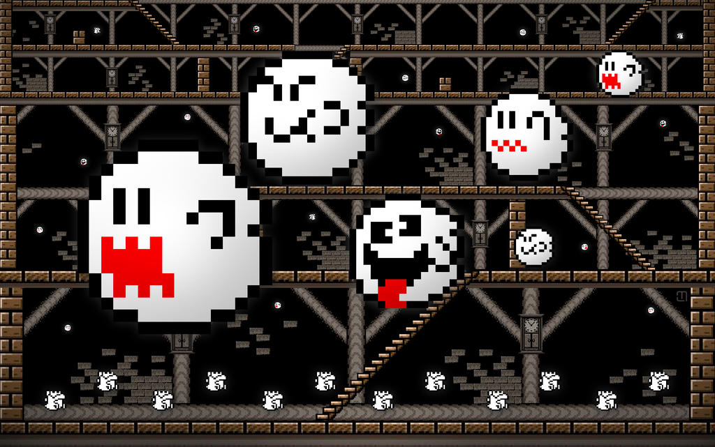 Super Mario Ghosts Wallpaper by luismonteiro on DeviantArt